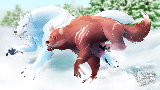 Running with Werewolves [Commission]